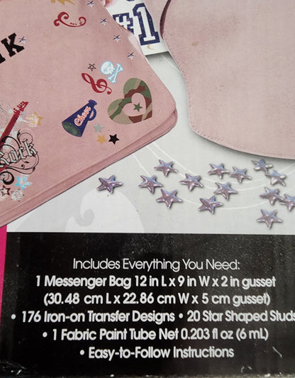 Next Style Fashion Art Hip Messenger Bag - Design Your Own New craft kit new open box Tennessee Junk Trunk