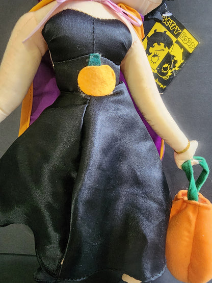 Betty Boop Mask Betty 16" Plush Doll Halloween Kellytoy Trick-or-Treat Tennessee Junk Trunk