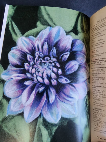 Draw Flowers using pencils, pastels, crayons and charcoal paperback Annie Pieper softcover book Tennessee Junk Trunk