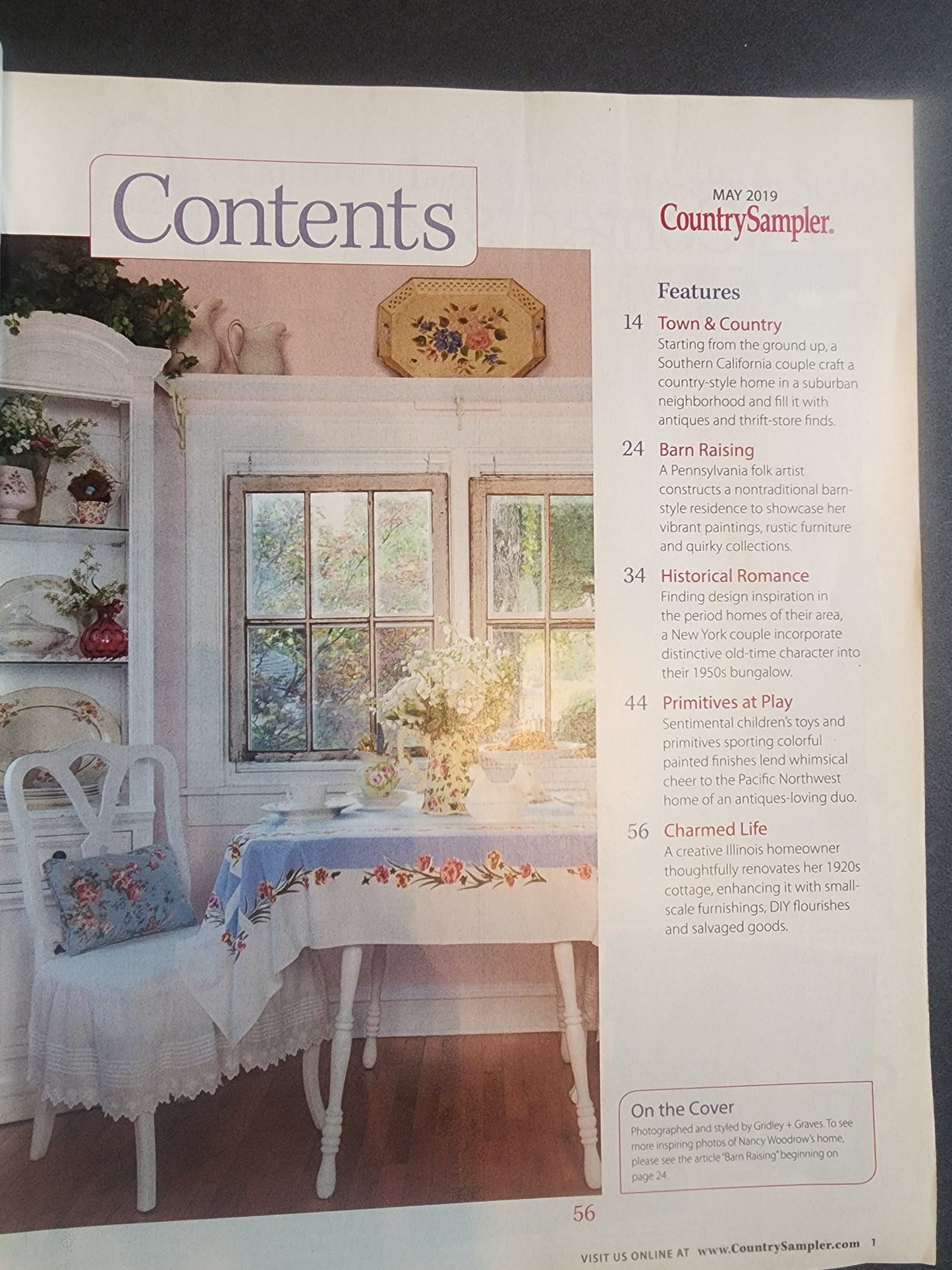 Country Sampler Magazine: May 2019 - "Easy Living" Tennessee Junk Trunk