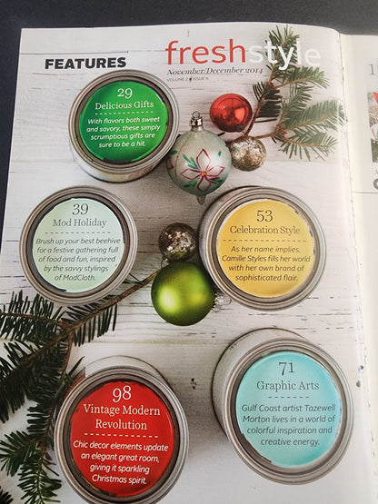 Fresh Style Magazine - November/December 2014 Christmas DIY & Decorating Edition Tennessee Junk Trunk