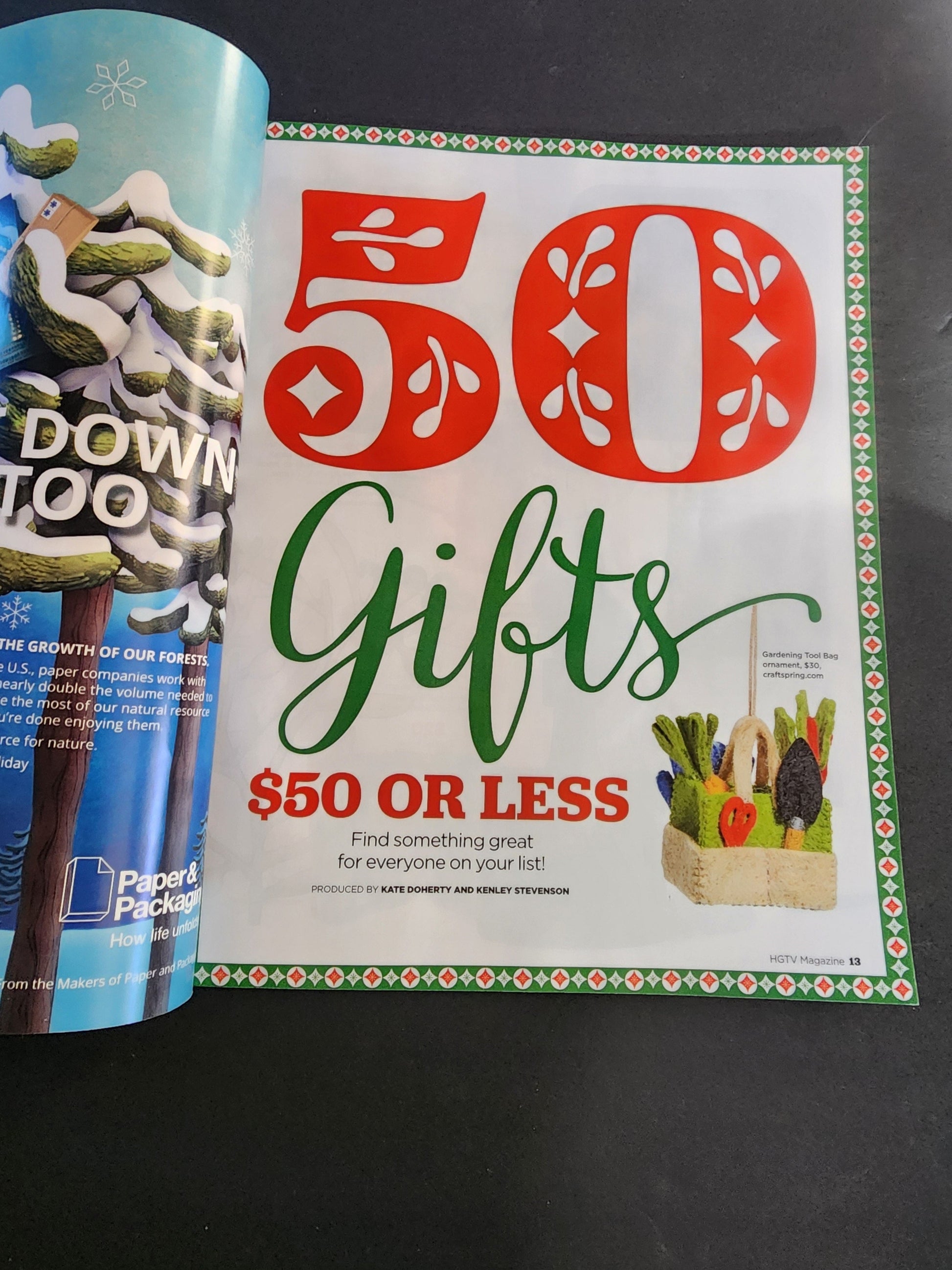 HGTV MAGAZINE - HOLIDAY BEST - NOV/DEC 2024 FESTIVE IDEAS, FIREPLACE, DECORATE Tennessee Junk Trunk