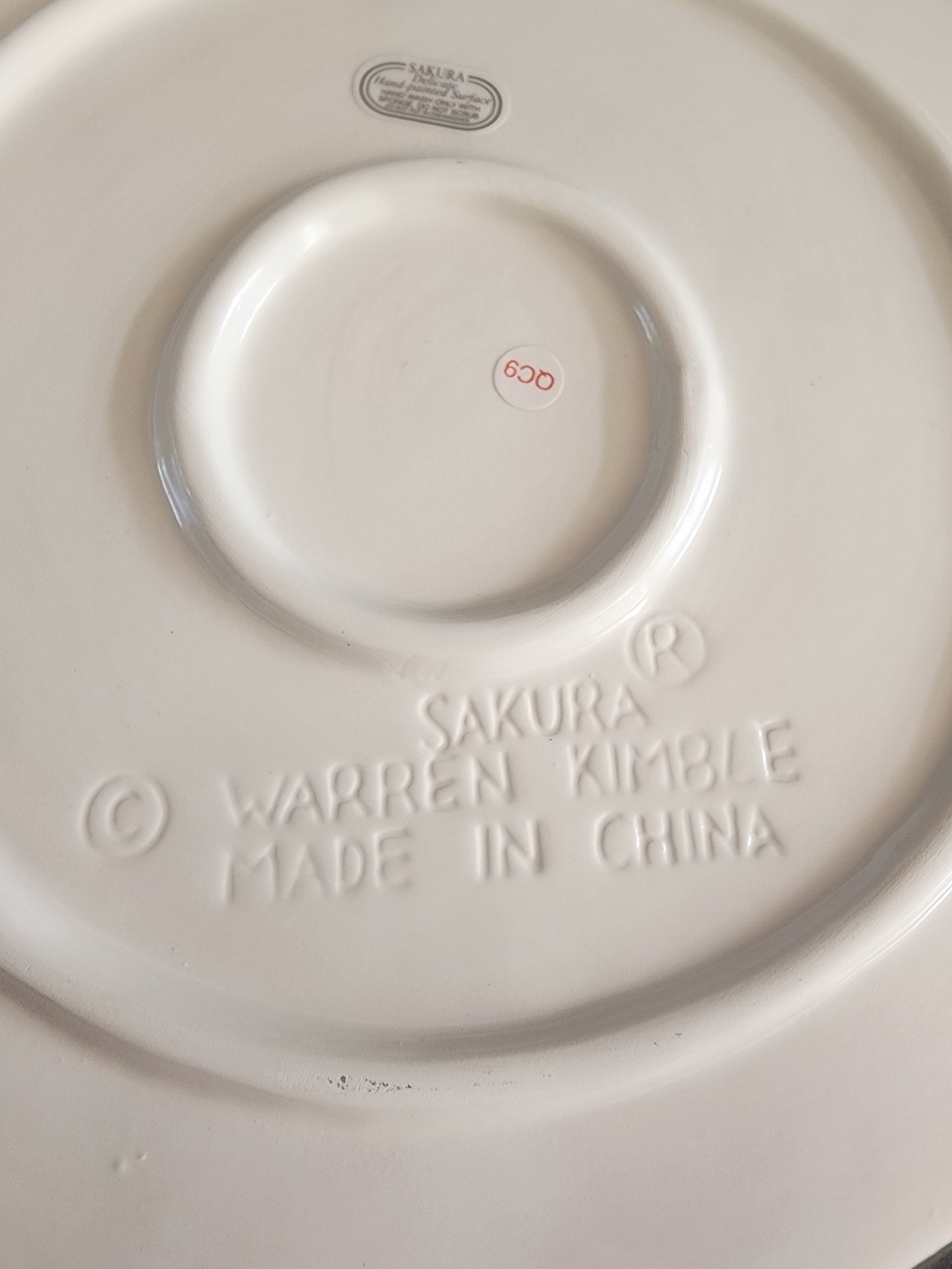 Sakura Warren Kimble Black White Fat Cat Trivet 9.75" Handpainted Stoneware, great for Country Farmhouse Tennessee Junk Trunk