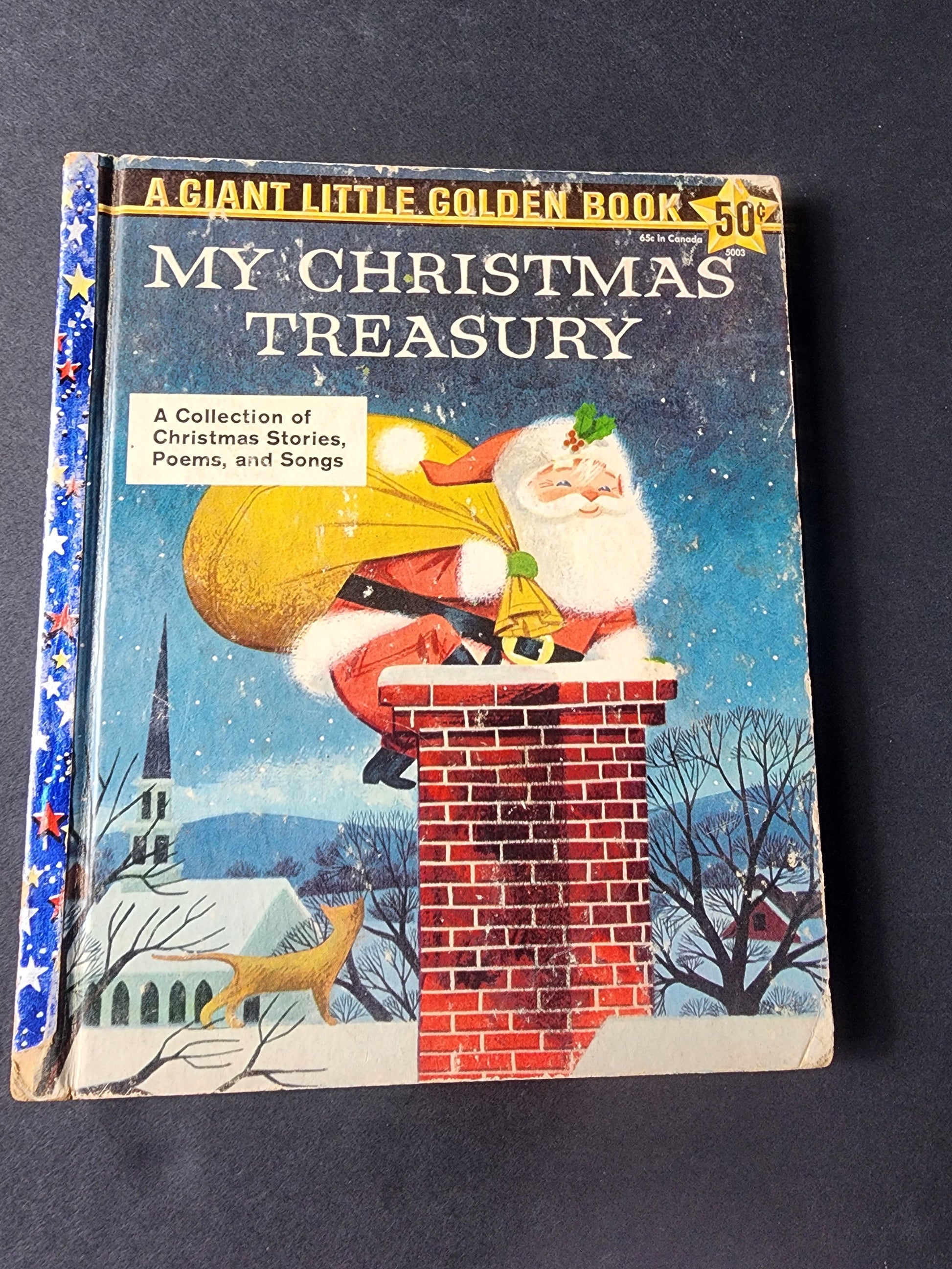 My Christmas Treasury" is a classic Little Golden Book published in 1957 by Golden Books. A Giant little Golden book Tennessee Junk Trunk