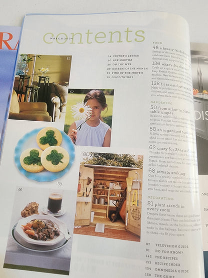 Martha Stewart Living Magazine March 2004 The Gardening Issue Tennessee Junk Trunk