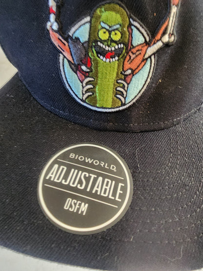 Rick & Morty Pickle Rick Snapback adjustable Hat Adult Swim Cartoon Network Bioworld in good condition never worn, mainly shelf wear. Tennessee Junk Trunk