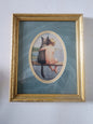 Gold Framed Print of boy and his dog, Pals 11.50" T x 9.15" w Bathing Beauties Tennessee Junk Trunk