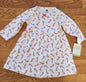 NWT Girls Hudson Baby Candy Cane Christmas Cotton Dress 6-9 Months Tennessee Junk Trunk