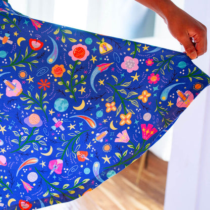"Gardeners of the Galaxy" Space Paisley Sleeveless Play Dress with Pockets Princess Awesome & Boy Wonder