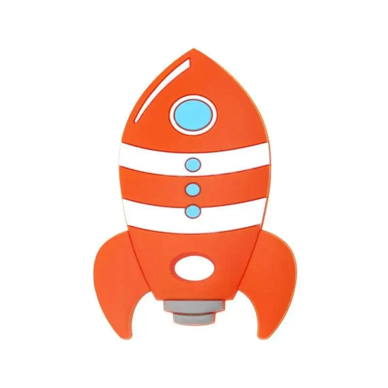 Rocket Silicone Baby Teether Rodent Baby Teething Toys Chewable Animal Shape Baby Products Nursing Gift Stevvex