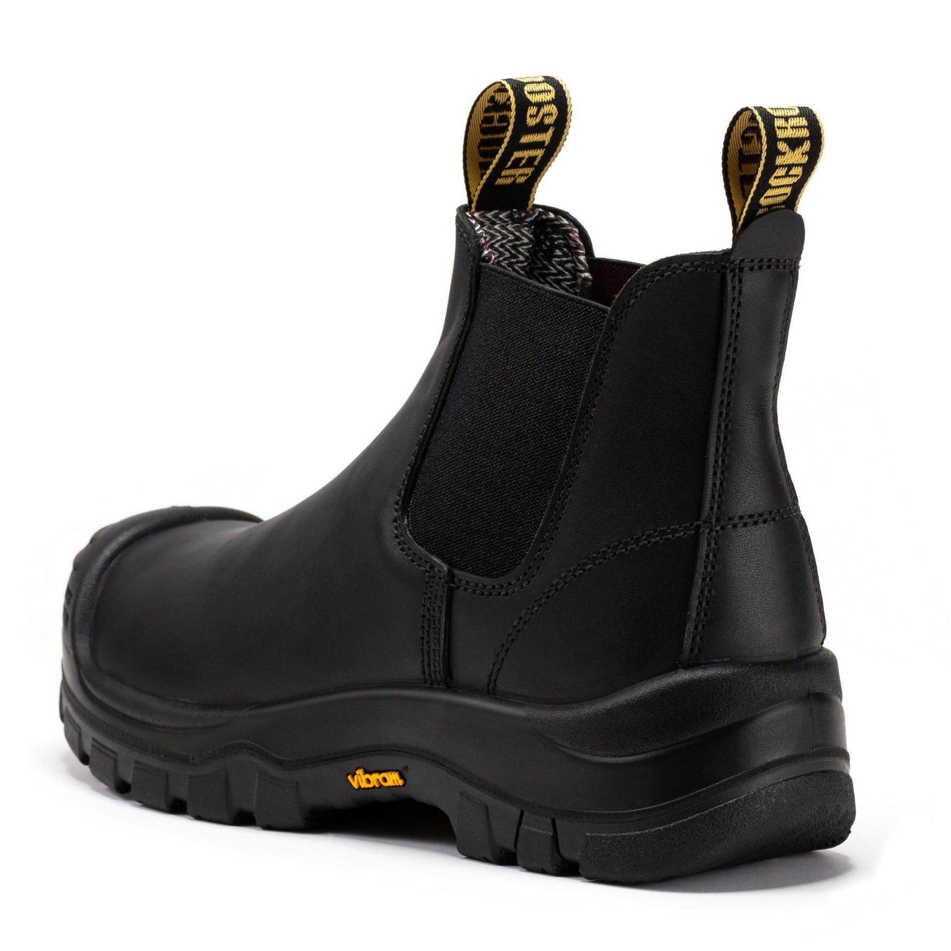 ROCKROOSTER Beaufort Men's Black 6 inch Composite Toe Pull-on Leather Work Boots VAK630 Rock Rooster Footwear Inc