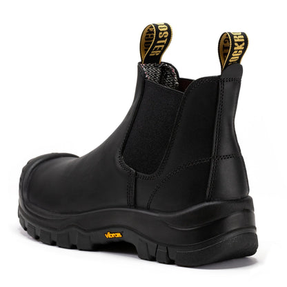 ROCKROOSTER Beaufort Men's Black 6 inch Composite Toe Pull-on Leather Work Boots VAK630 Rock Rooster Footwear Inc