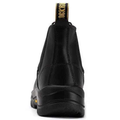 ROCKROOSTER Beaufort Men's Black 6 inch Composite Toe Pull-on Leather Work Boots VAK630 Rock Rooster Footwear Inc