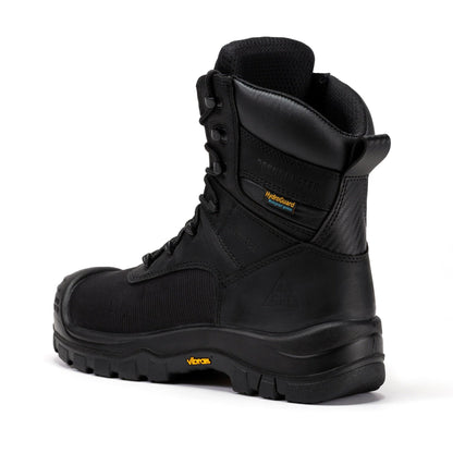 ROCKROOSTER Beaufort Men's Black 8 inch Waterproof Composite Toe Work Boots VAK830 Rock Rooster Footwear Inc