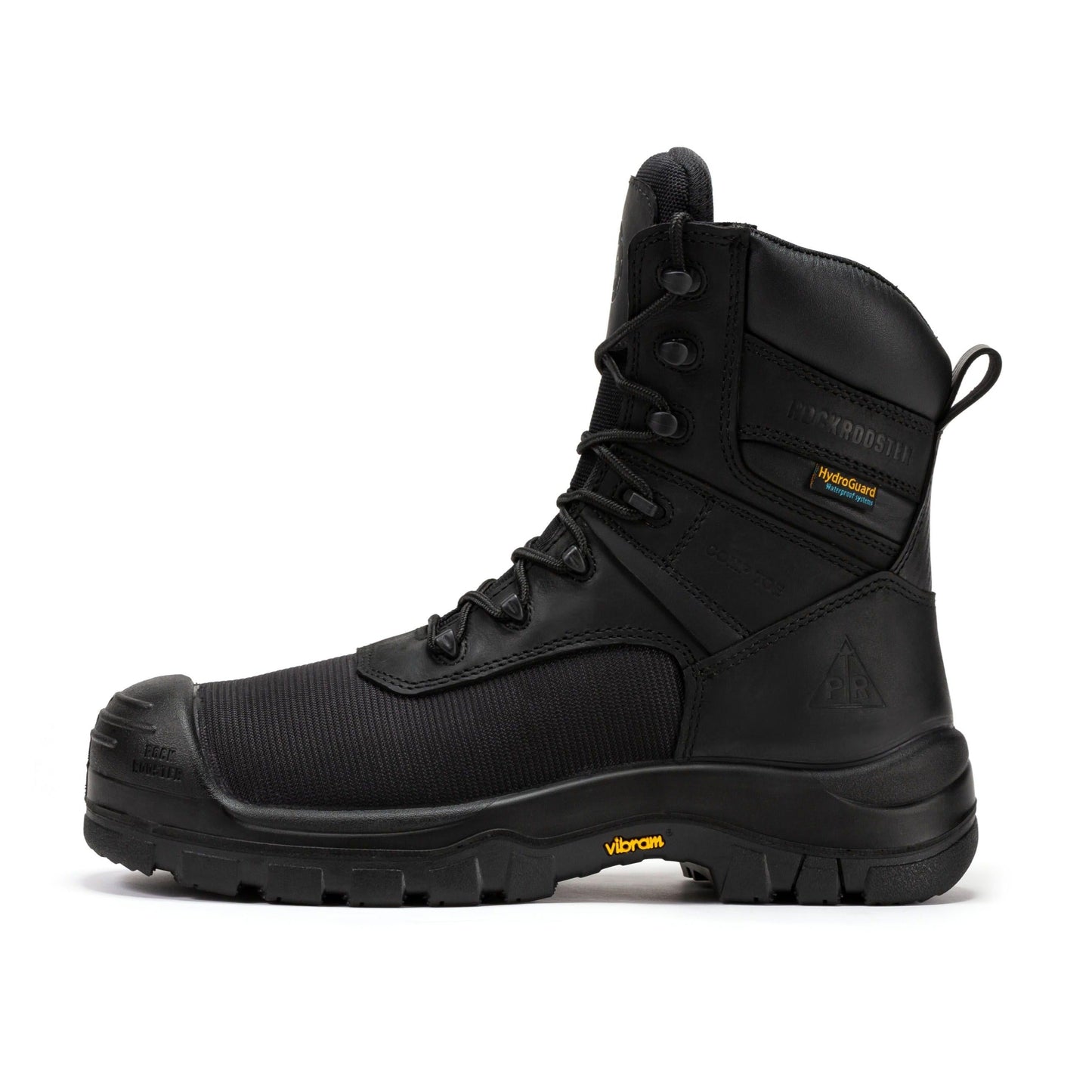 ROCKROOSTER Beaufort Men's Black 8 inch Waterproof Composite Toe Work Boots VAK830 Rock Rooster Footwear Inc