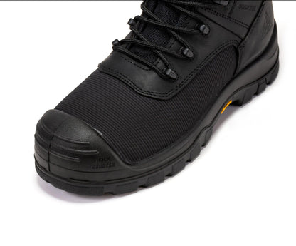ROCKROOSTER Beaufort Men's Black 8 inch Waterproof Composite Toe Work Boots VAK830 Rock Rooster Footwear Inc