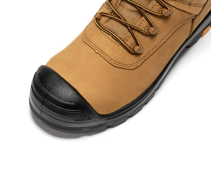 rockrooster Beaufort Men's Brown 8 inch Waterproof Composite Toe Work Boots AK831 Rock Rooster Footwear Inc