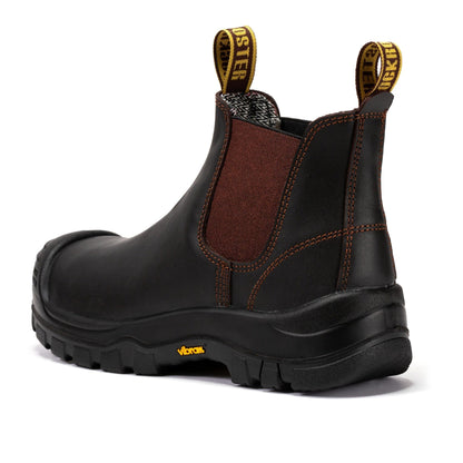 ROCKROOSTER Beaufort Men's Dark Brown 6 inch Composite Toe Pull-on Leather Work Boots VAK631 Rock Rooster Footwear Inc