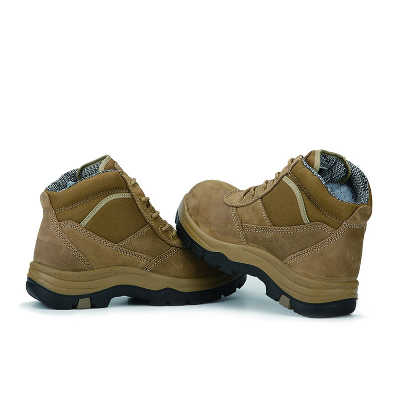 ROCKROOSTER Cortez Brown 6 Inch Steel Toe Leather Work Boots AK250 Rock Rooster Footwear Inc