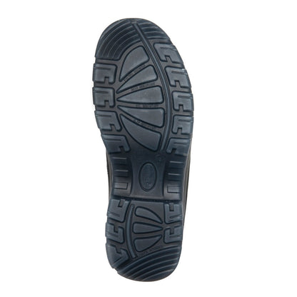 ROCKROOSTER Crisson Black 6 inch Zip sided Steel Toe Leather Work Boots AK050BK Rock Rooster Footwear Inc