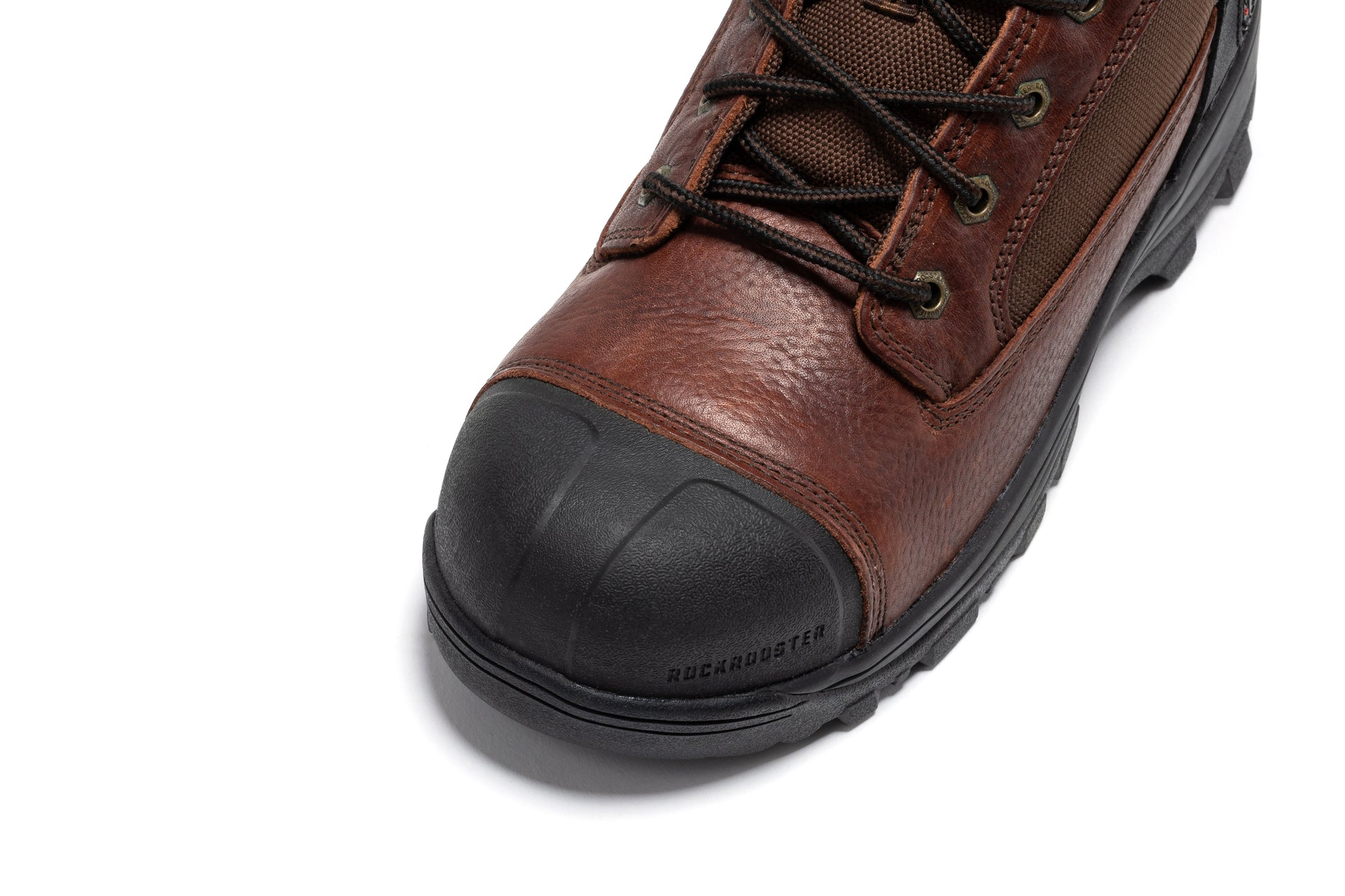 ROCKROOSTER Daviston 6 inch Brown Composite Toe Waterproof Work Boots AT872 Rock Rooster Footwear Inc