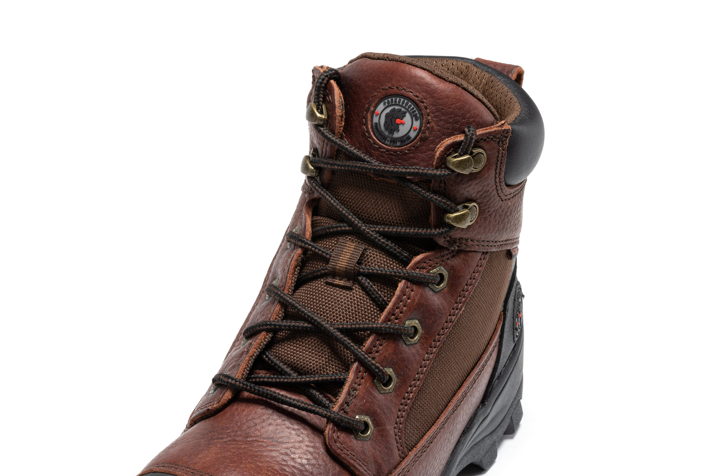 ROCKROOSTER Daviston 6 inch Brown Composite Toe Waterproof Work Boots AT872 Rock Rooster Footwear Inc