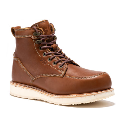ROCKROOSTER Edgewood Men's 6 Inch Black Steel Toe Wedge Work Boots SAP610BK Rock Rooster Footwear Inc