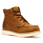 ROCKROOSTER Edgewood Men's 6 inch Brown steel toe waterproof wedge work boots SAP858 Rock Rooster Footwear Inc