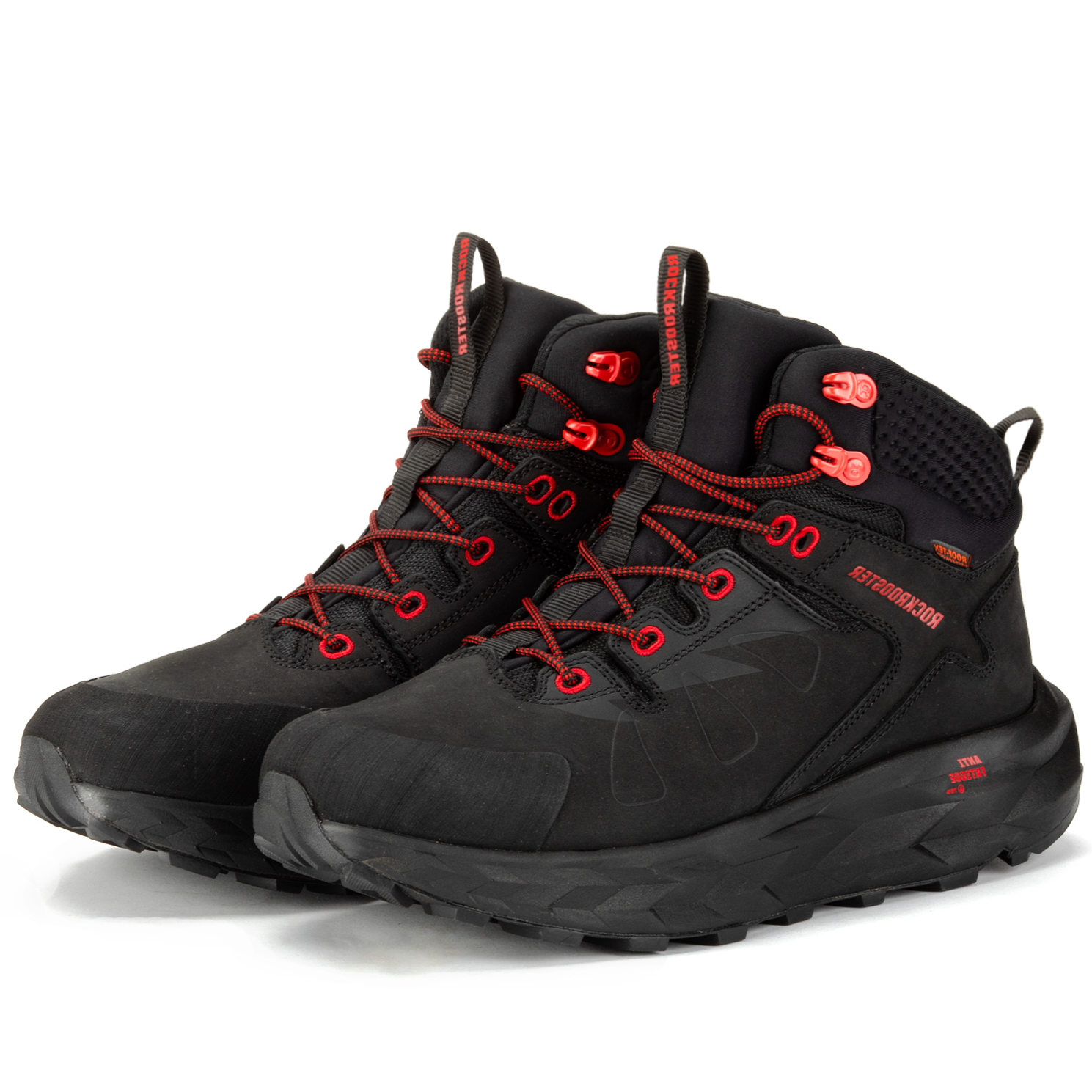 ROCKROOSTER Farmington Black 6 Inch Waterproof Hiking Boots with VIBRAM® Outsole  OC21034 Rock Rooster Footwear Inc