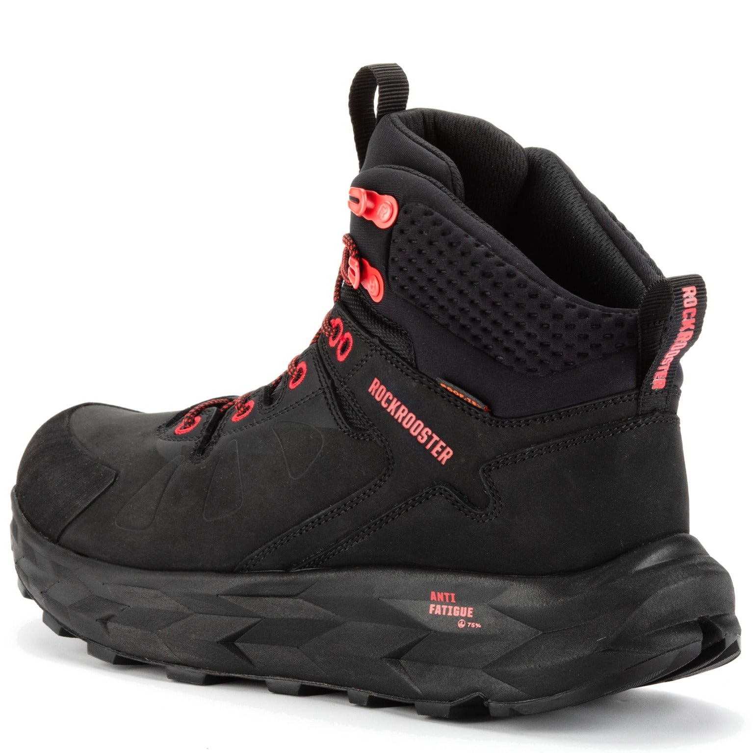 ROCKROOSTER Farmington Black 6 Inch Waterproof Hiking Boots with VIBRAM® Outsole  OC21034 Rock Rooster Footwear Inc