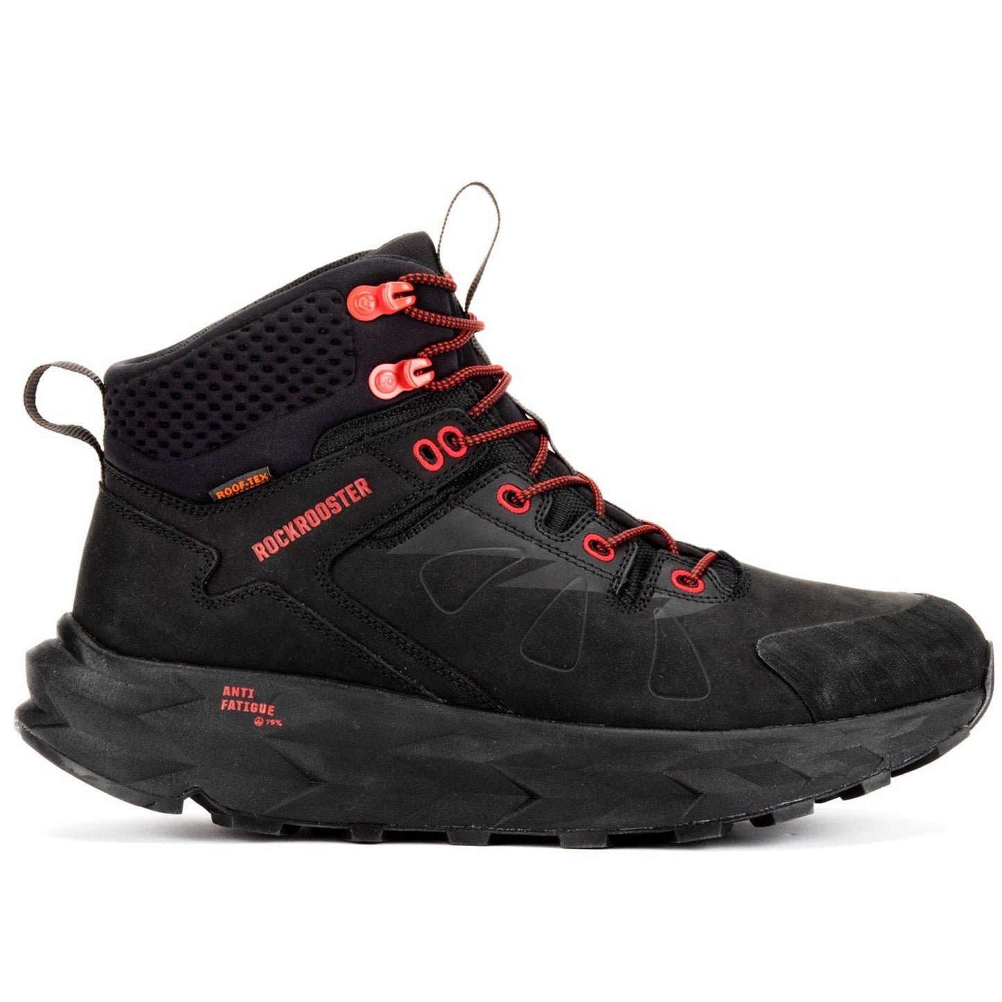 ROCKROOSTER Farmington Black 6 Inch Waterproof Hiking Boots with VIBRAM® Outsole  OC21034 Rock Rooster Footwear Inc