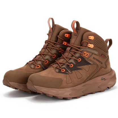 ROCKROOSTER Farmington Brown 6 Inch Waterproof Hiking Boots with VIBRAM® Outsole  OC21031 Rock Rooster Footwear Inc