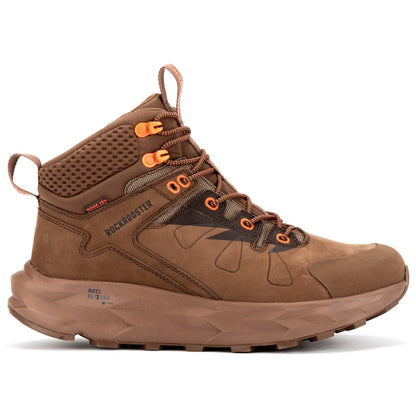 ROCKROOSTER Farmington Brown 6 Inch Waterproof Hiking Boots with VIBRAM® Outsole  OC21031 Rock Rooster Footwear Inc