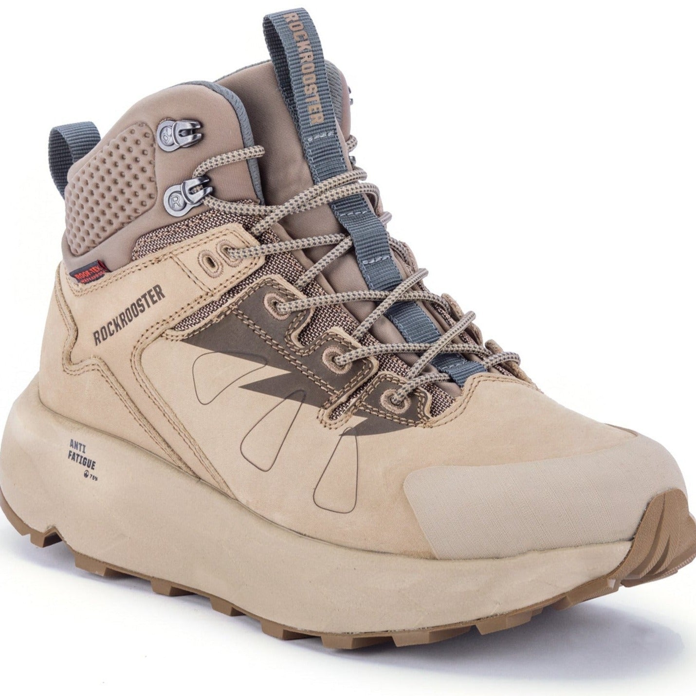 rockrooster Farmington Sand 6 Inch Waterproof Hiking Boots with VIBRAM® Outsole  OC21035 Rock Rooster Footwear Inc