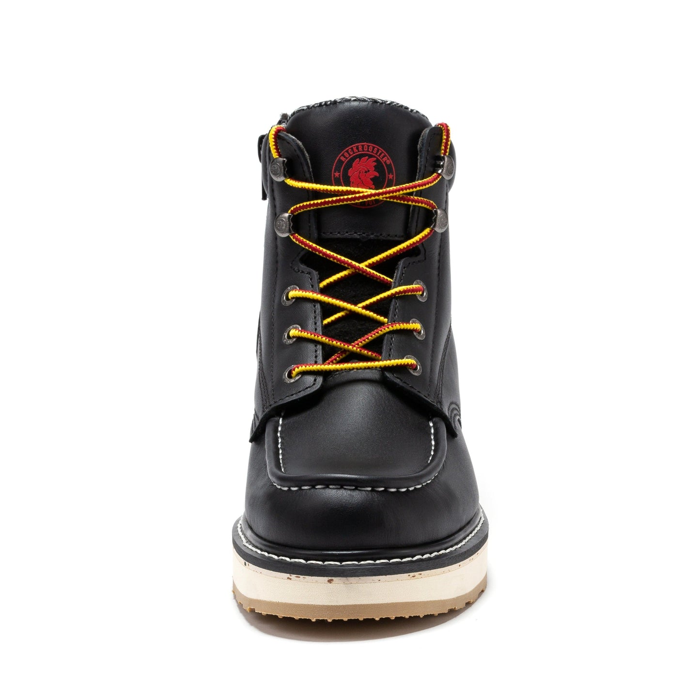 ROCKROOSTER Magnolia Men's 6 inch Black Soft Toe Zip Sided Wedge Work Boots SAP310 Rock Rooster Footwear Inc