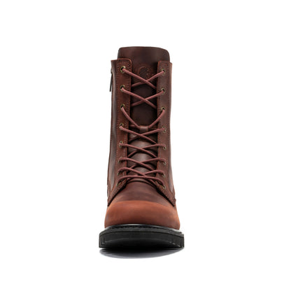 ROCKROOSTER Mantua Men's 8 inch Zip-sided Soft Toe Lug Sole Work Boots SAP130 Rock Rooster Footwear Inc