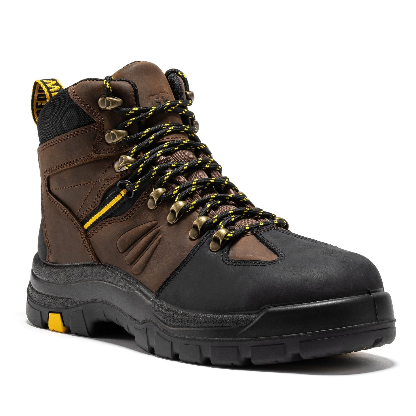 ROCKROOSTER Marfa Brown 6 inch Waterproof Composite Toe Leather Work Boots CP211 Rock Rooster Footwear Inc
