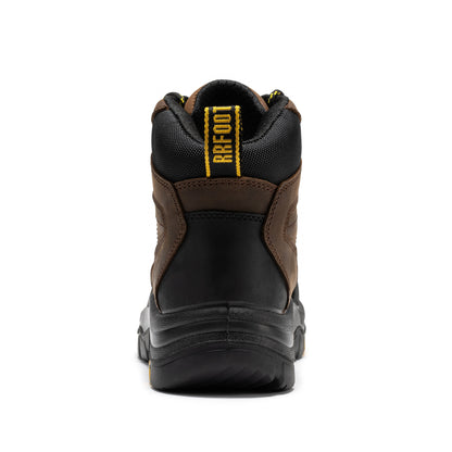 ROCKROOSTER Marfa Brown 6 inch Waterproof Composite Toe Leather Work Boots CP211 Rock Rooster Footwear Inc