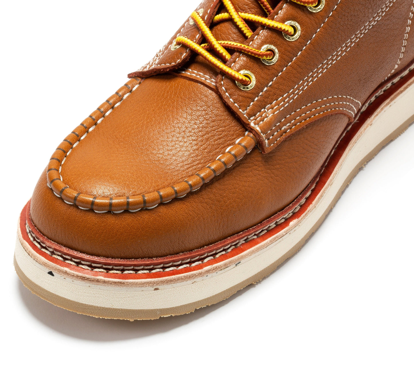 ROCKROOSTER Norwood Men's 6 inch Brown Soft Toe Wedge Work Boots SAP611 Rock Rooster Footwear Inc