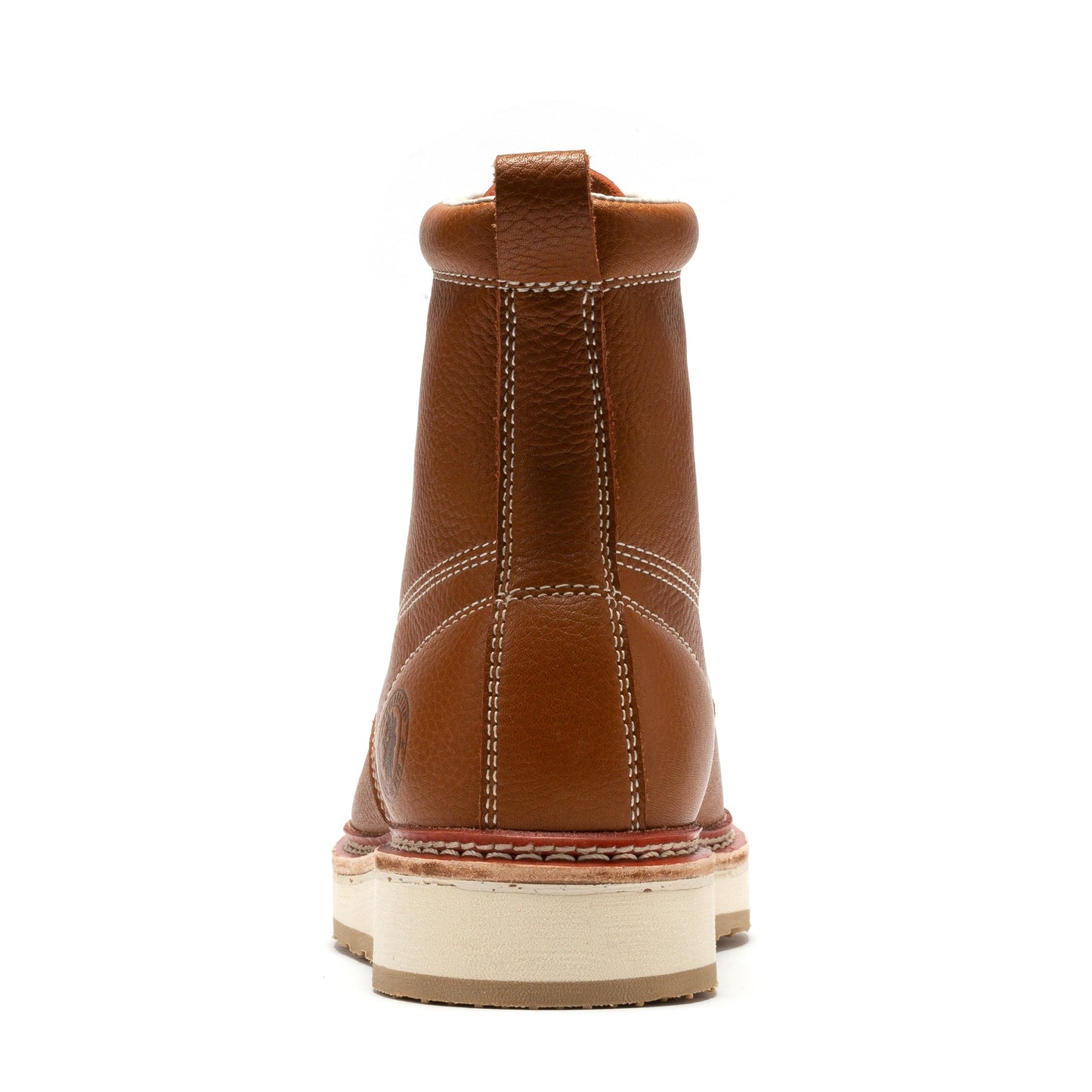 ROCKROOSTER Norwood Men's 6 inch Brown Soft Toe Wedge Work Boots SAP611 Rock Rooster Footwear Inc