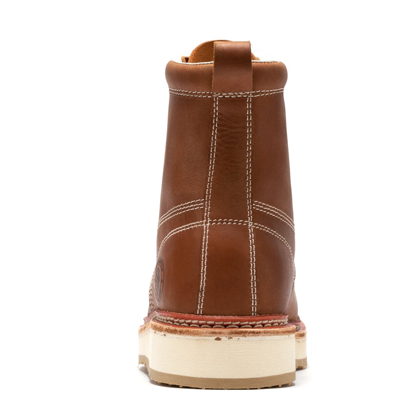 ROCKROOSTER Norwood Men's 6 inch Brown Steel Toe Wedge Work Boots SAP621 Rock Rooster Footwear Inc