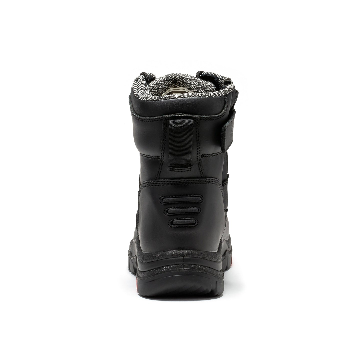 ROCKROOSTER Roslyn Black 7 inch Zip-sided Composite Toe Leather Work Boots CP245Z Rock Rooster Footwear Inc