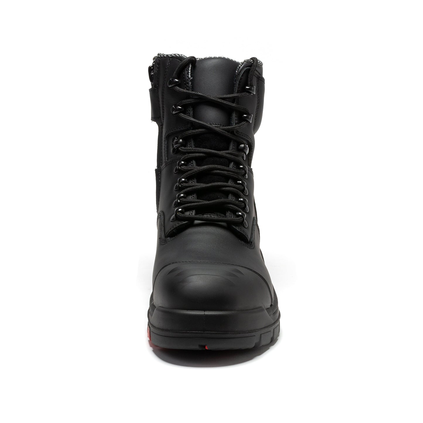 ROCKROOSTER Roslyn Black 7 inch Zip-sided Composite Toe Leather Work Boots CP245Z Rock Rooster Footwear Inc