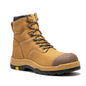ROCKROOSTER Roslyn Black 7 inch Zip-sided Composite Toe Leather Work Boots CP245Z Rock Rooster Footwear Inc