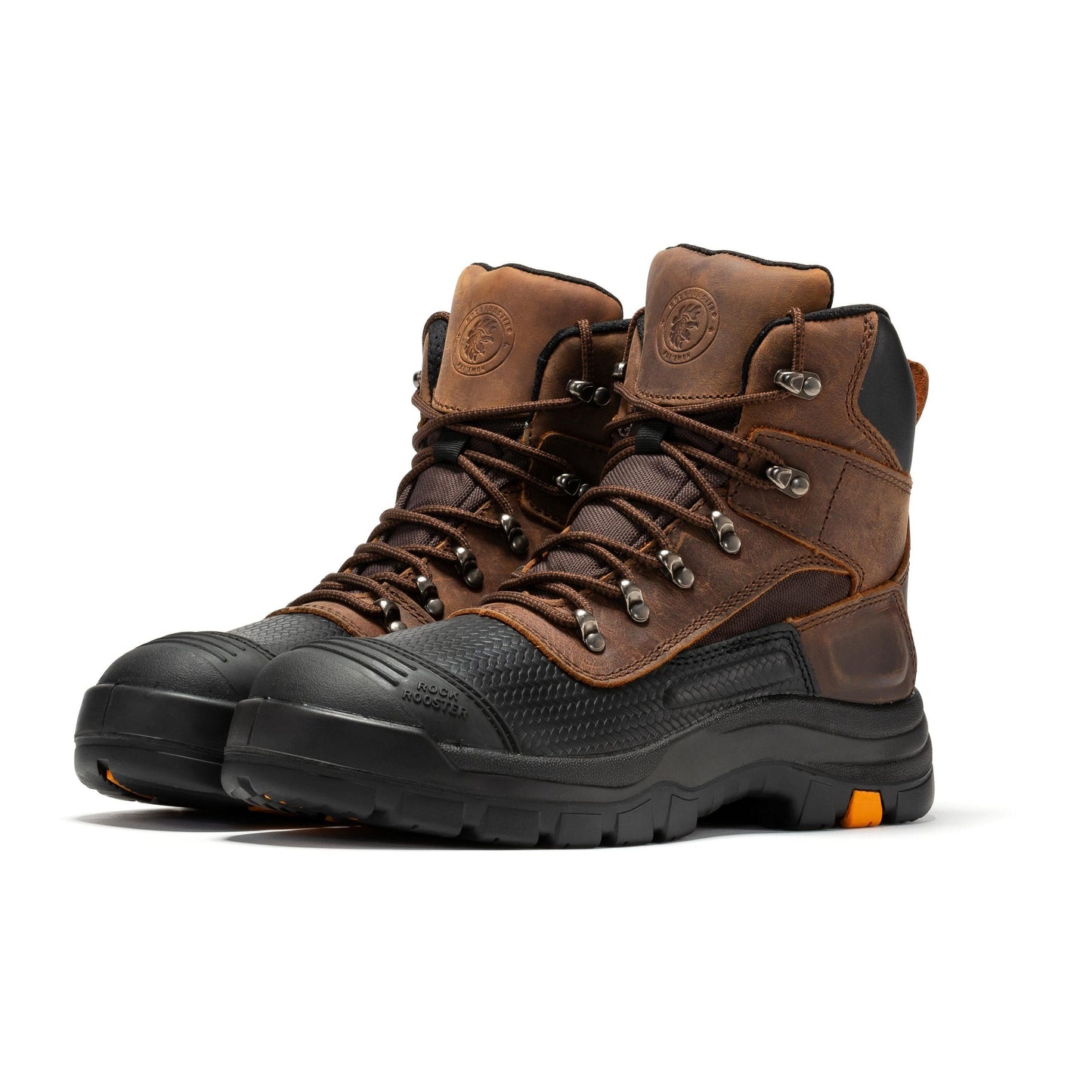 ROCKROOSTER Sedona 6 Inch Waterproof Steel Toe Leather Work Boots AK216 Rock Rooster Footwear Inc
