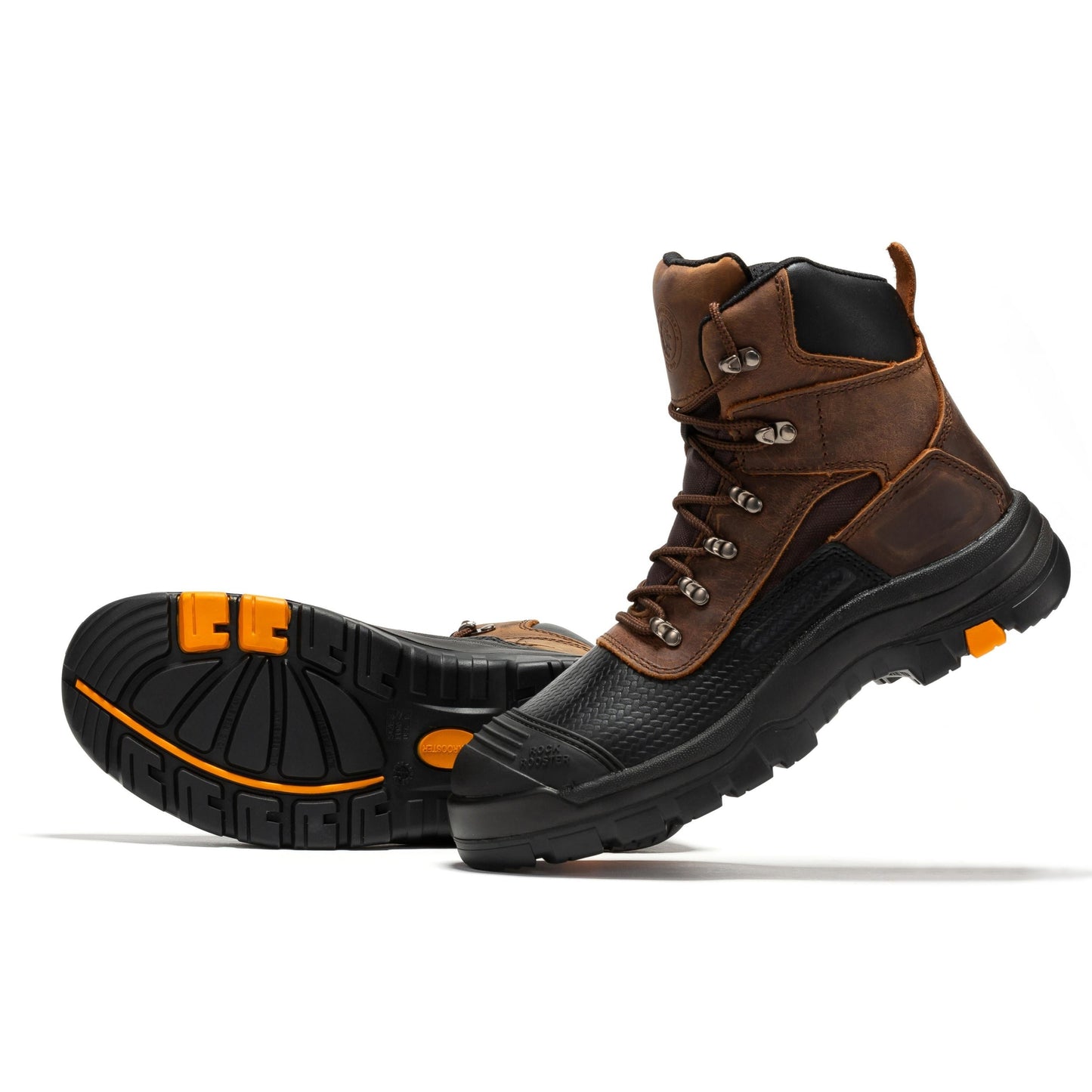 ROCKROOSTER Sedona 6 Inch Waterproof Steel Toe Leather Work Boots AK216 Rock Rooster Footwear Inc