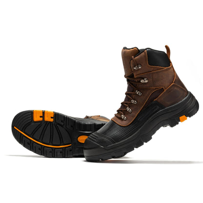 ROCKROOSTER Sedona 6 Inch Waterproof Steel Toe Leather Work Boots AK216 Rock Rooster Footwear Inc
