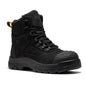 ROCKROOSTER Stowe Black 7 inch Composite Toe Leather Work Boots CP212BK Rock Rooster Footwear Inc