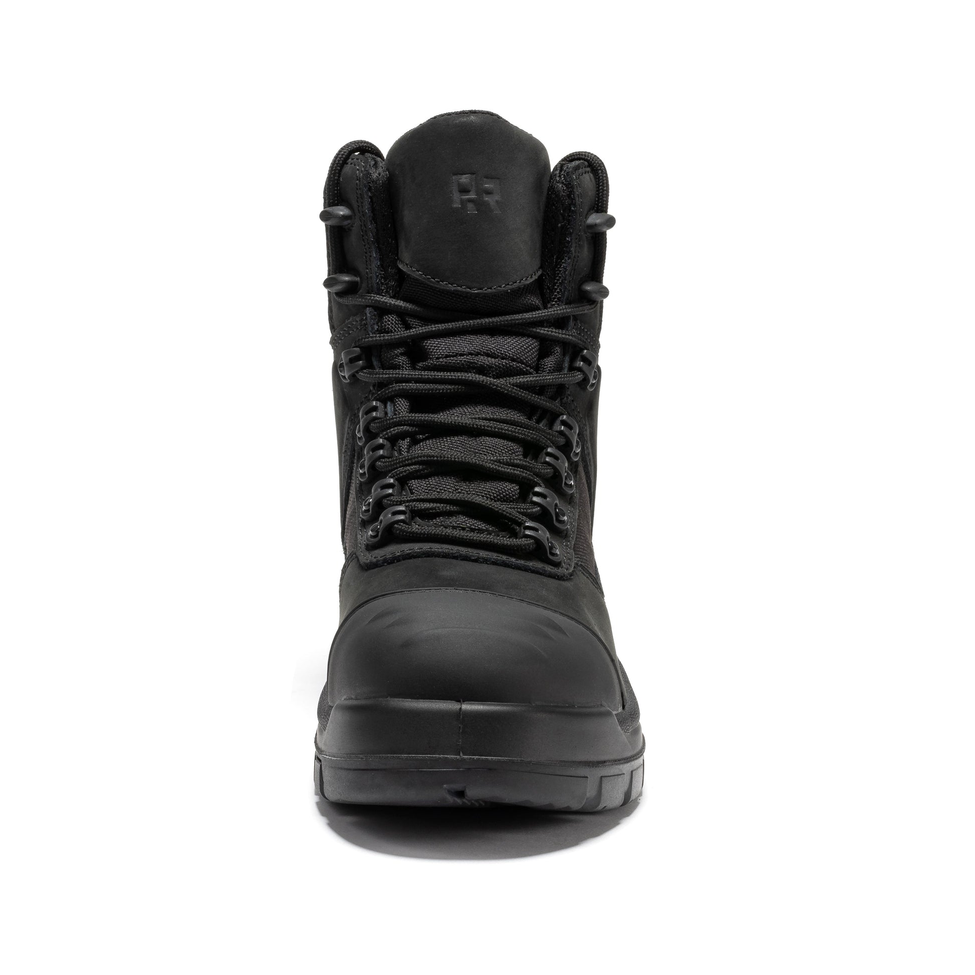 ROCKROOSTER Stowe Black 7 inch Composite Toe Leather Work Boots CP212BK Rock Rooster Footwear Inc