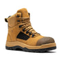 ROCKROOSTER Stowe Black 7 inch Composite Toe Leather Work Boots CP212BK Rock Rooster Footwear Inc